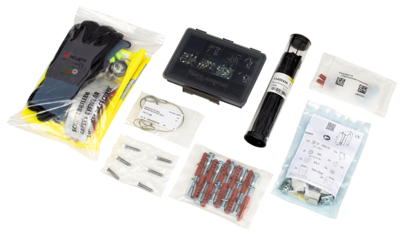 Various packaging_Assemblies and fasteners_Wuerth Industry Service Vietnam